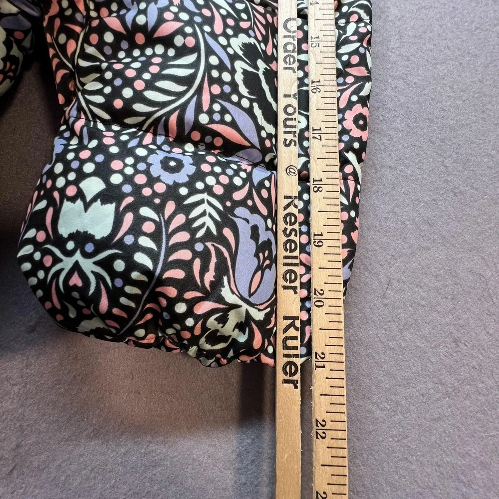 Columbia Snowsuit Baby Girls 0-3 Months Floral Puffer Hooded Fleece Lined Warm